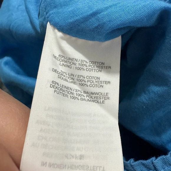 J. Crew women’s blue floral embroidered linen cotton breathable shorts medium - Picture 6 of 6